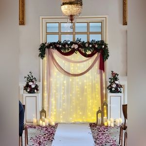 Romantic Marsala Wedding Garland